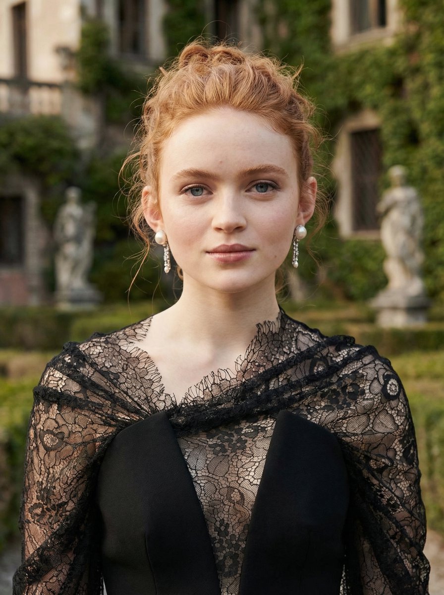 Sadie Sink 美术社论肖像生成效果示例