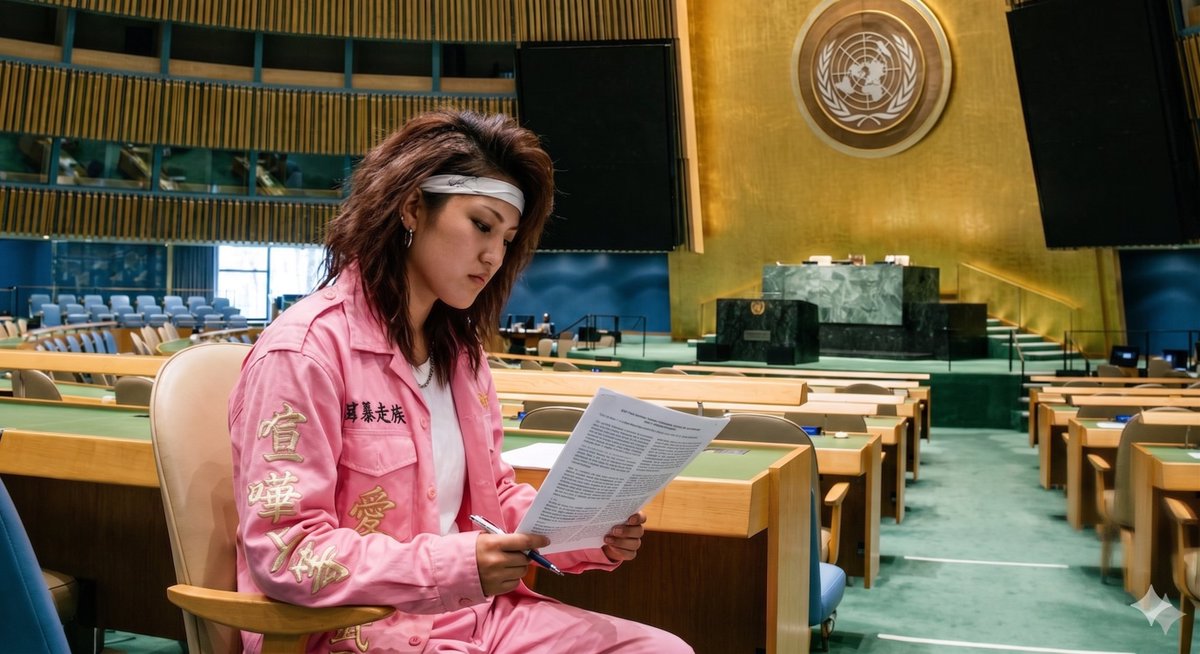女暴走族 vs 联合国 生成效果示例