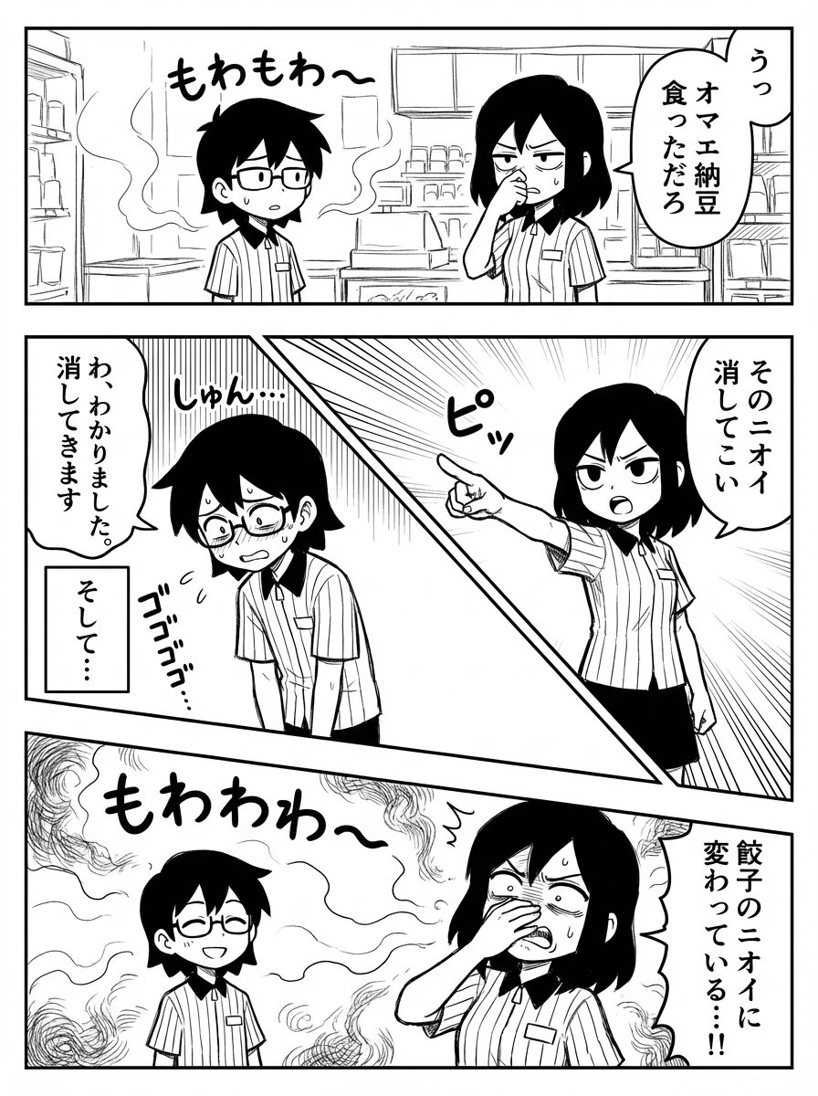 手动漫画面板生成提示 生成效果示例