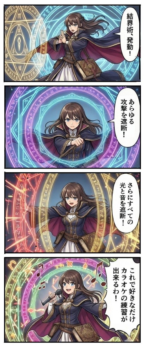 魔法结界术绘制测试 生成效果示例