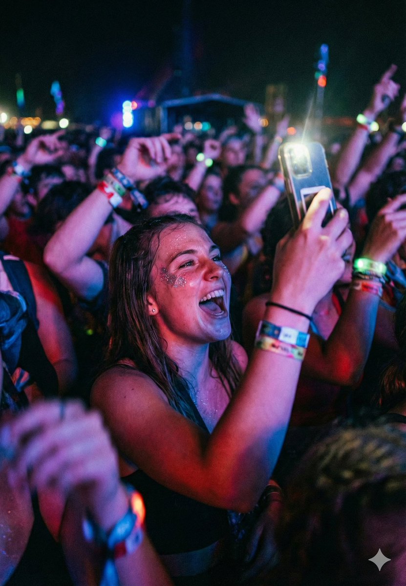 电影音乐会人群拍照提示 生成效果示例
