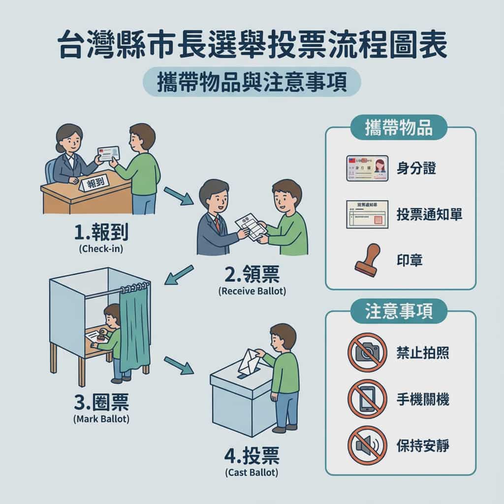 台湾选举繁体投票流程图生成效果示例