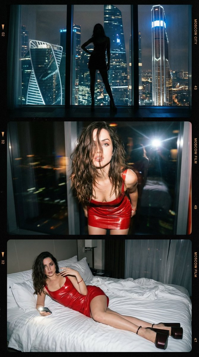 Ana de Armas 夜生活拼贴 生成效果示例