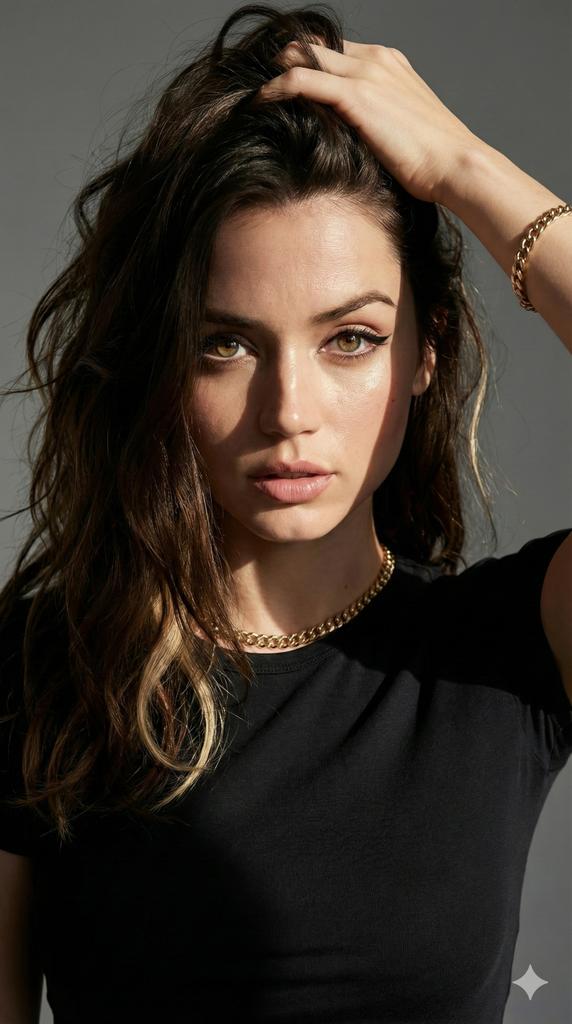 Ana de Armas 风格图像生成的超现实时尚肖像提示 生成效果示例