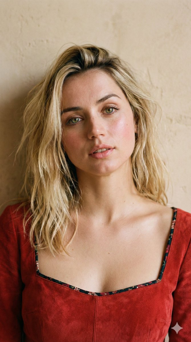 Ana de Armas 身份保存融合提示 生成效果示例