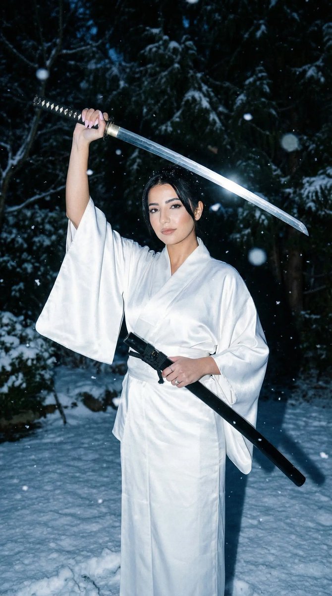 超电影冬季武士肖像 生成效果示例