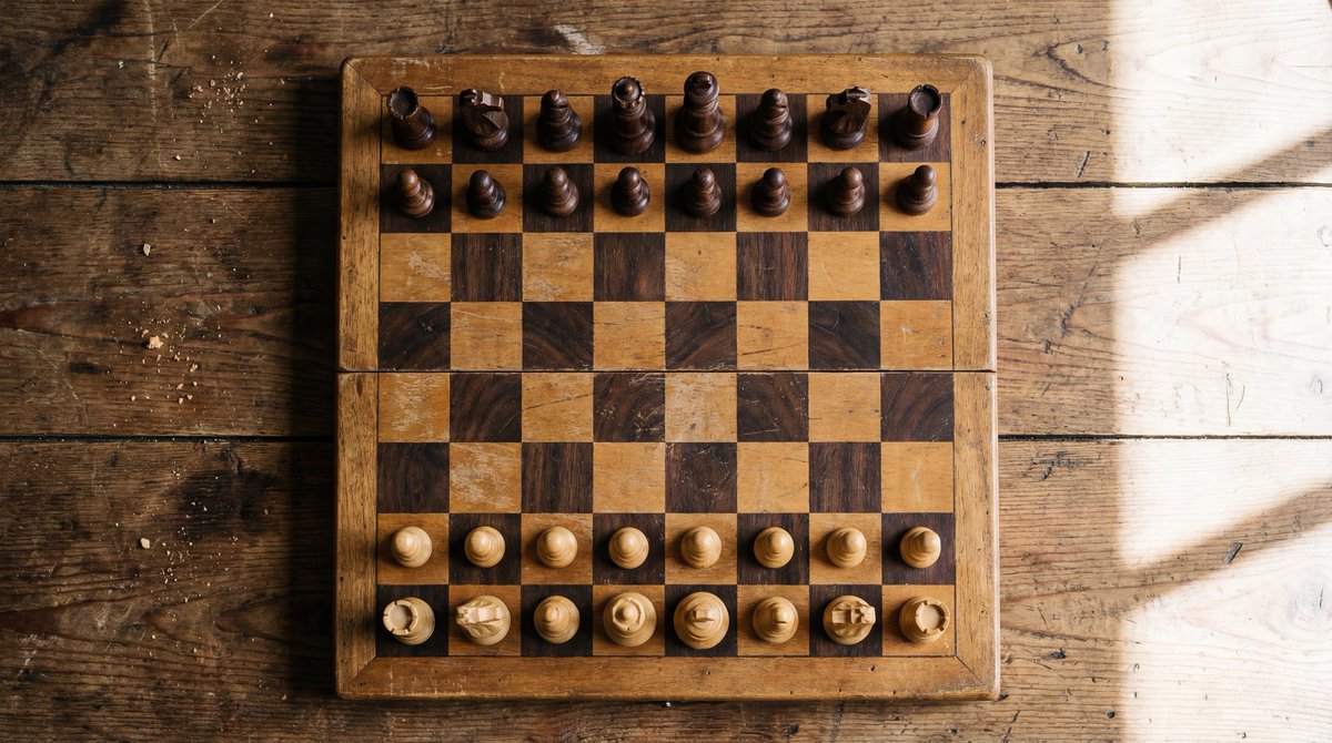 起始位置的棋盘顶视图生成效果示例