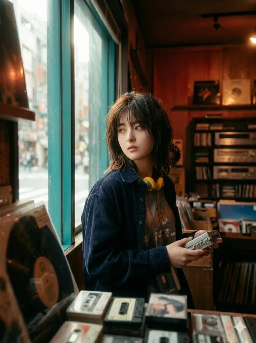 90年代日本独立音乐店美学 生成效果示例