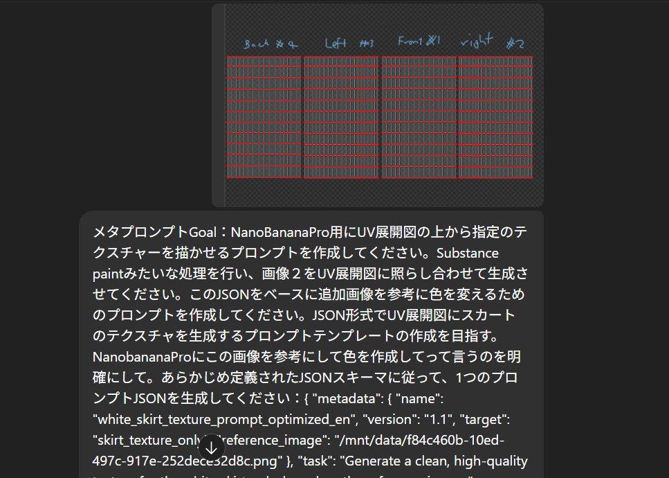 通过 JSON 和 UV 贴图元提示创建纹理 生成效果示例