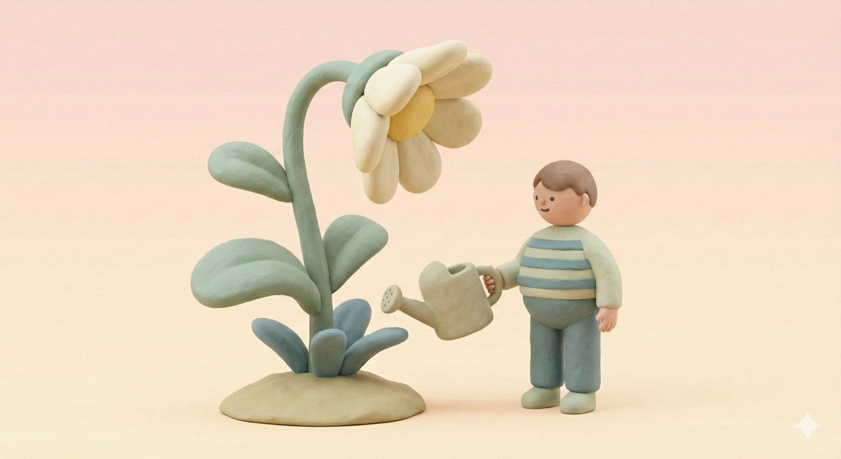 粘土风格软最小3D插图模板 生成效果示例