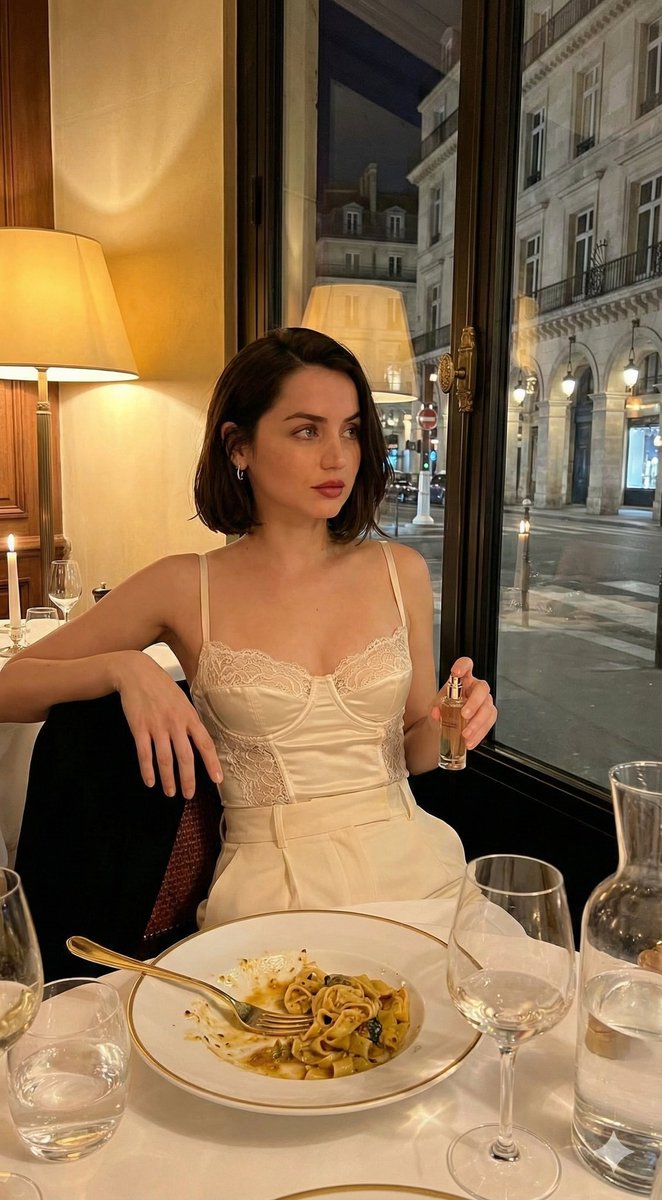 Ana De Armas 夜间电影时尚编辑 生成效果示例