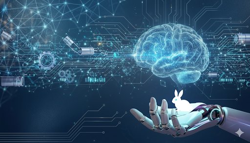 带有兔子标志的物理人工智能艺术 生成效果示例