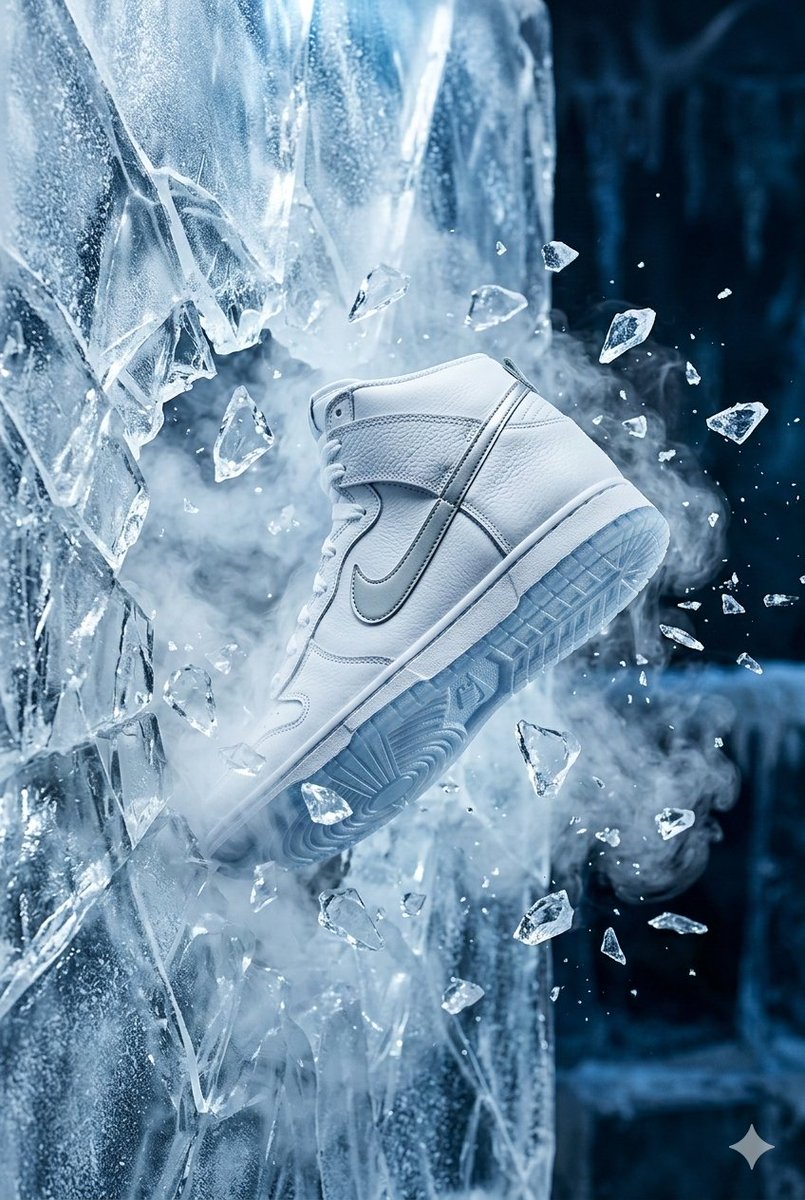Nike Dunk 突破水晶墙 生成效果示例