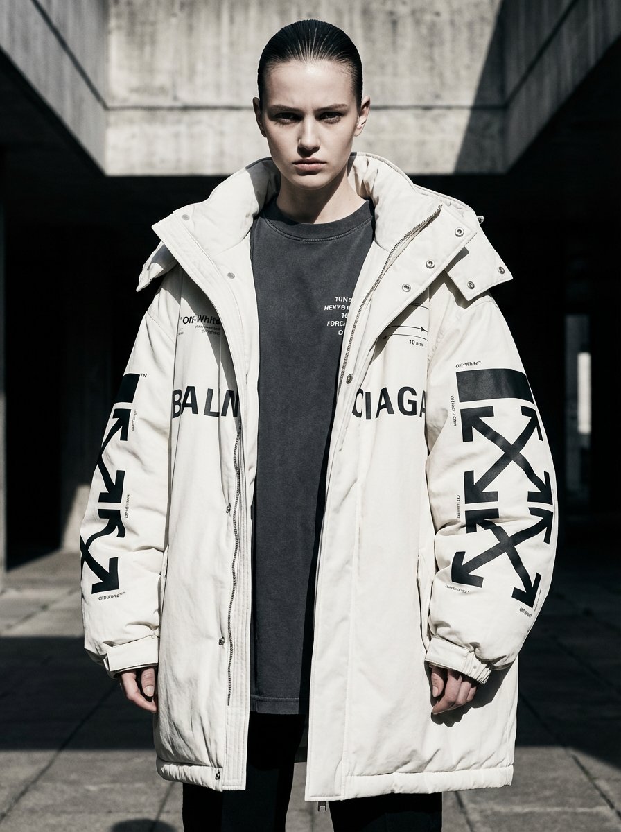Off-White × Balenciaga Hypebeast 编辑 生成效果示例