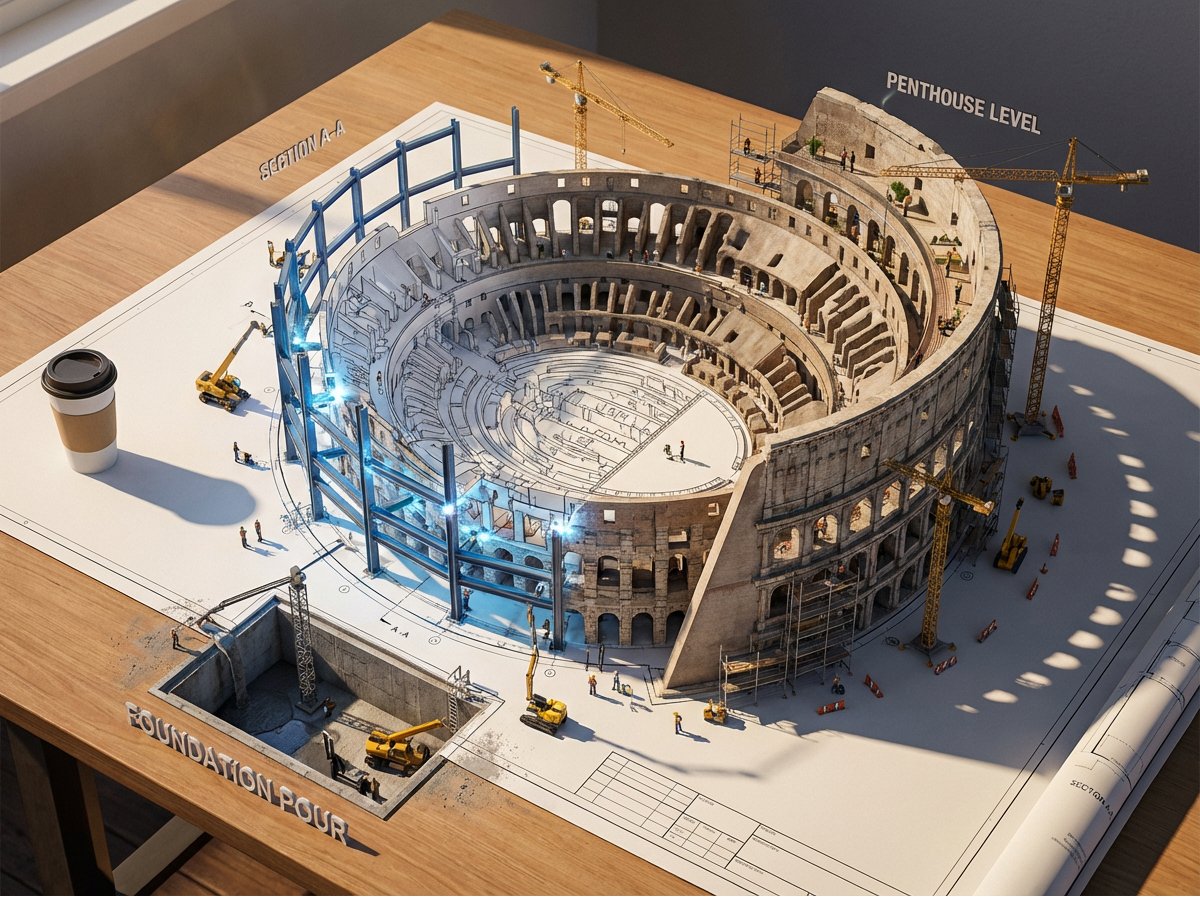 史诗级3D建筑蓝图觉醒场景 生成效果示例