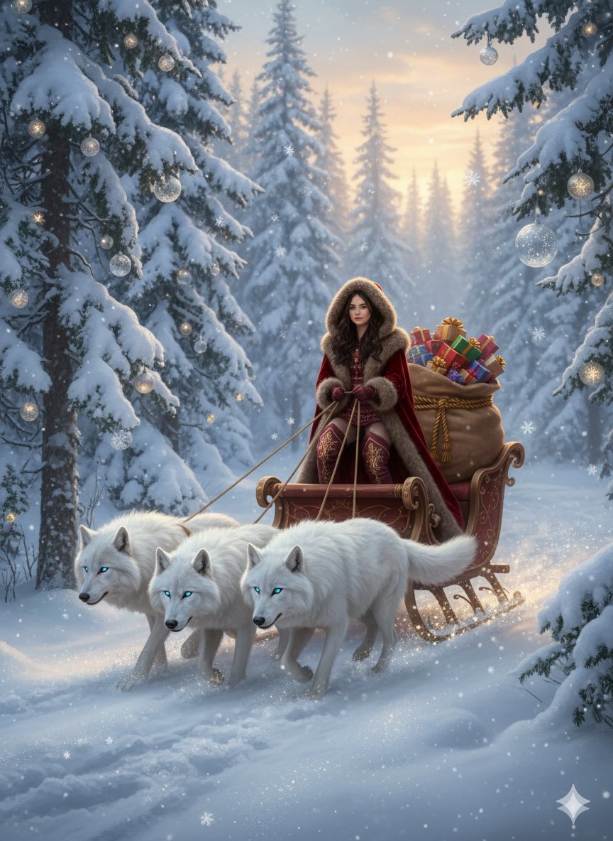 狼拉的梦幻圣诞雪橇 生成效果示例