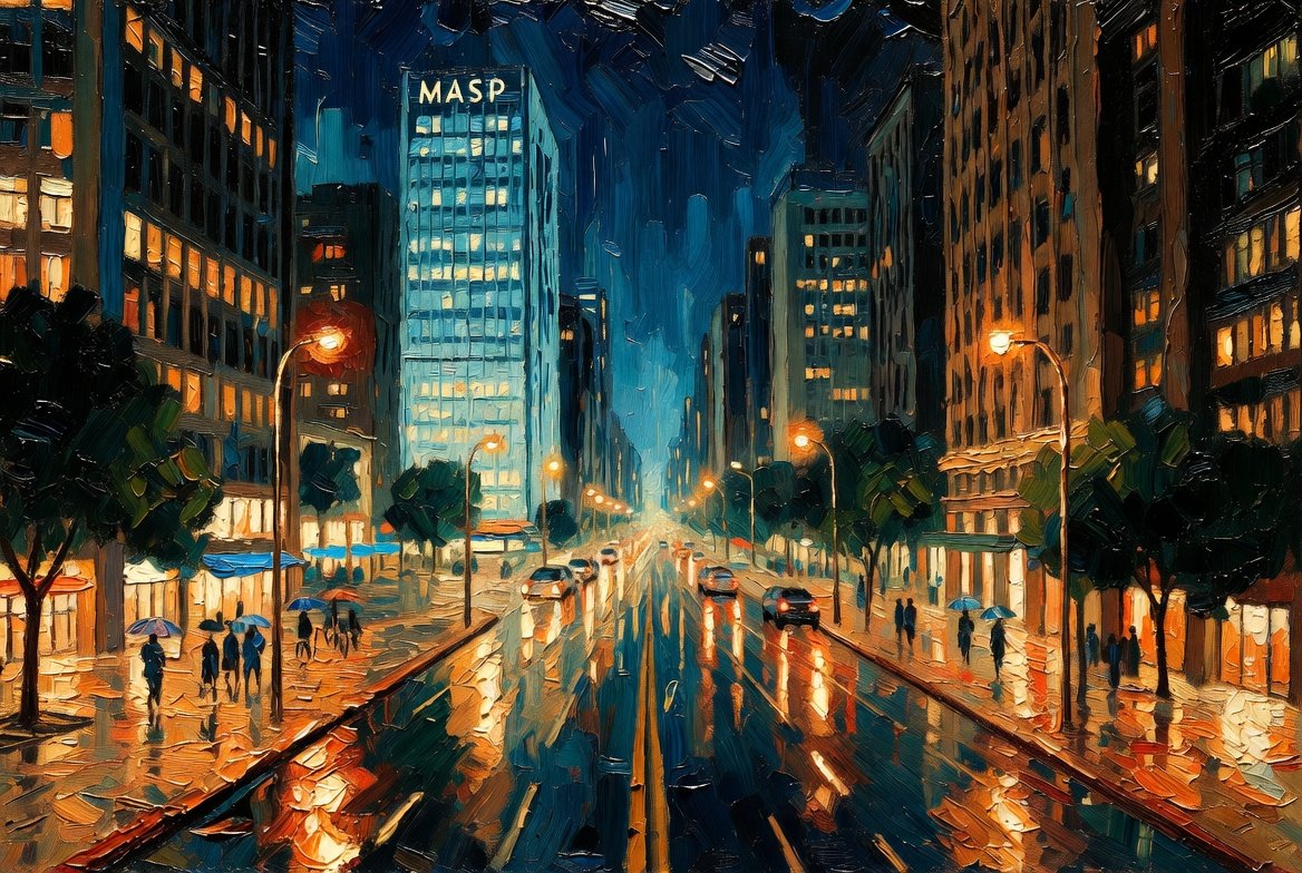 São Paulo Avenida Paulista 绘画提示（JSON 参考） 生成效果示例