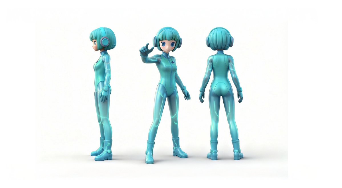 线条艺术插画风格 生成效果示例
