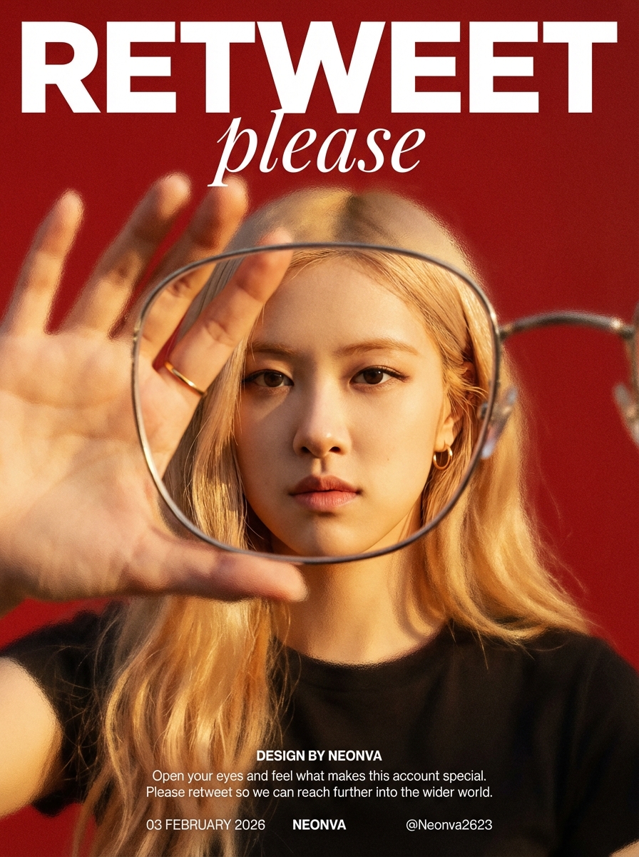 Rosé (BLACKPINK) 磨砂玻璃海报提示 生成效果示例