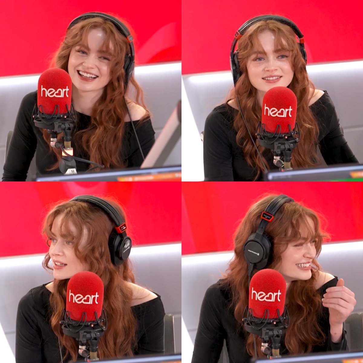 Sadie Sink Red Studio Glow – 广播主持人 生成效果示例