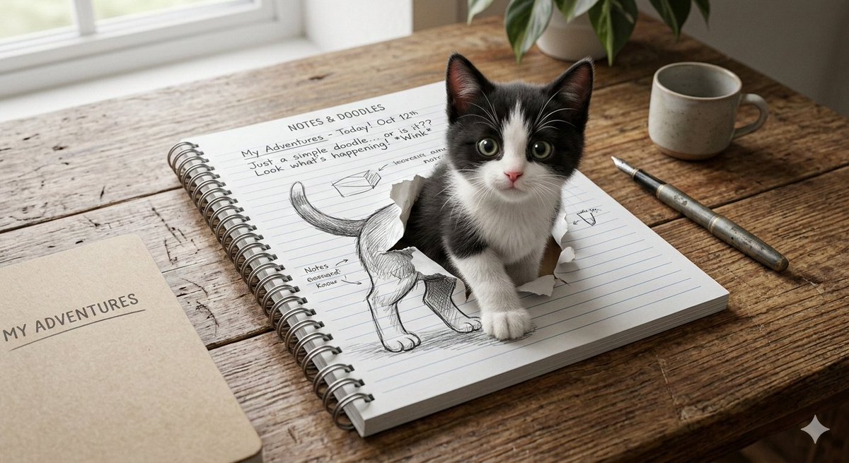 3D幻觉小猫艺术提示 生成效果示例