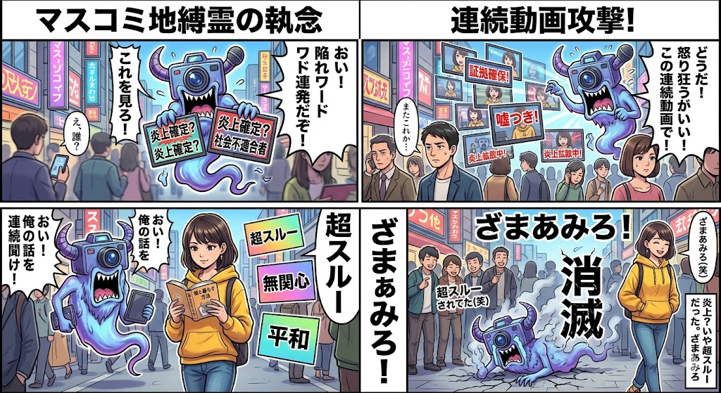 Nano Banana Pro 4-Panel漫画提示：绝对零忽略 生成效果示例