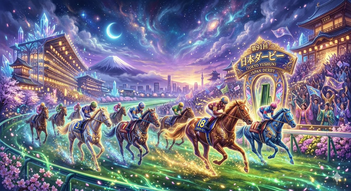 奇幻风格赛马艺术 生成效果示例