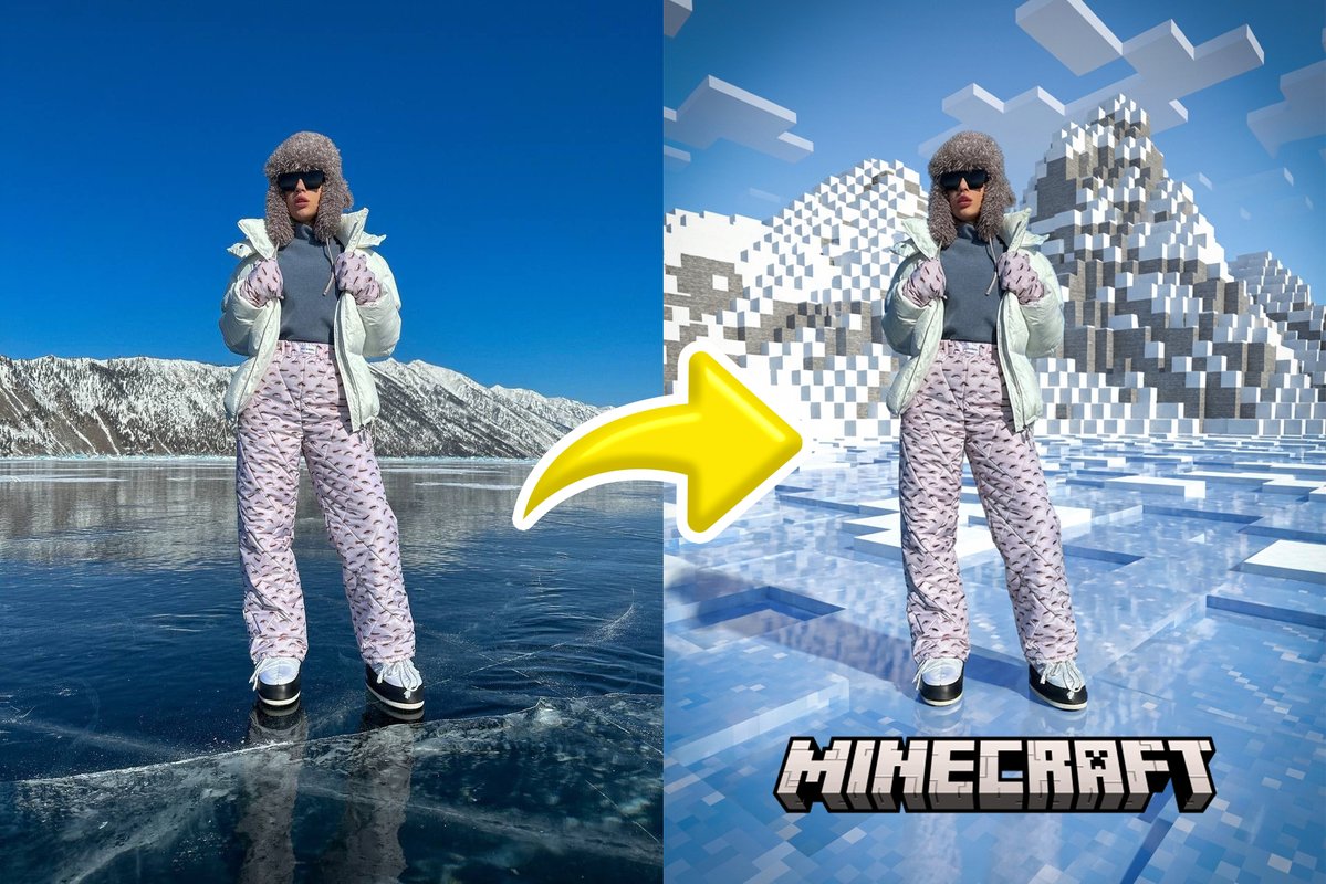 Minecraft 风格化提示 生成效果示例