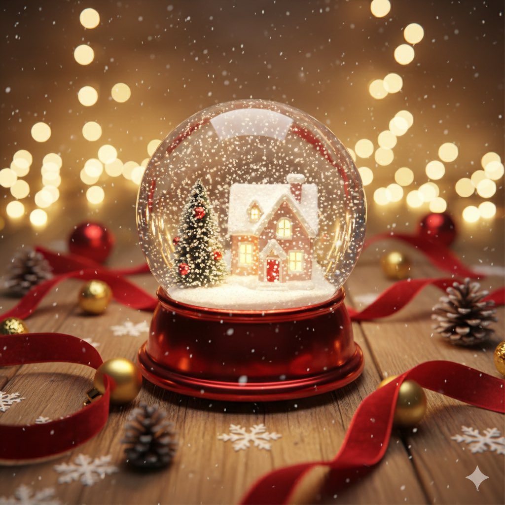 电影圣诞雪球场景生成效果示例