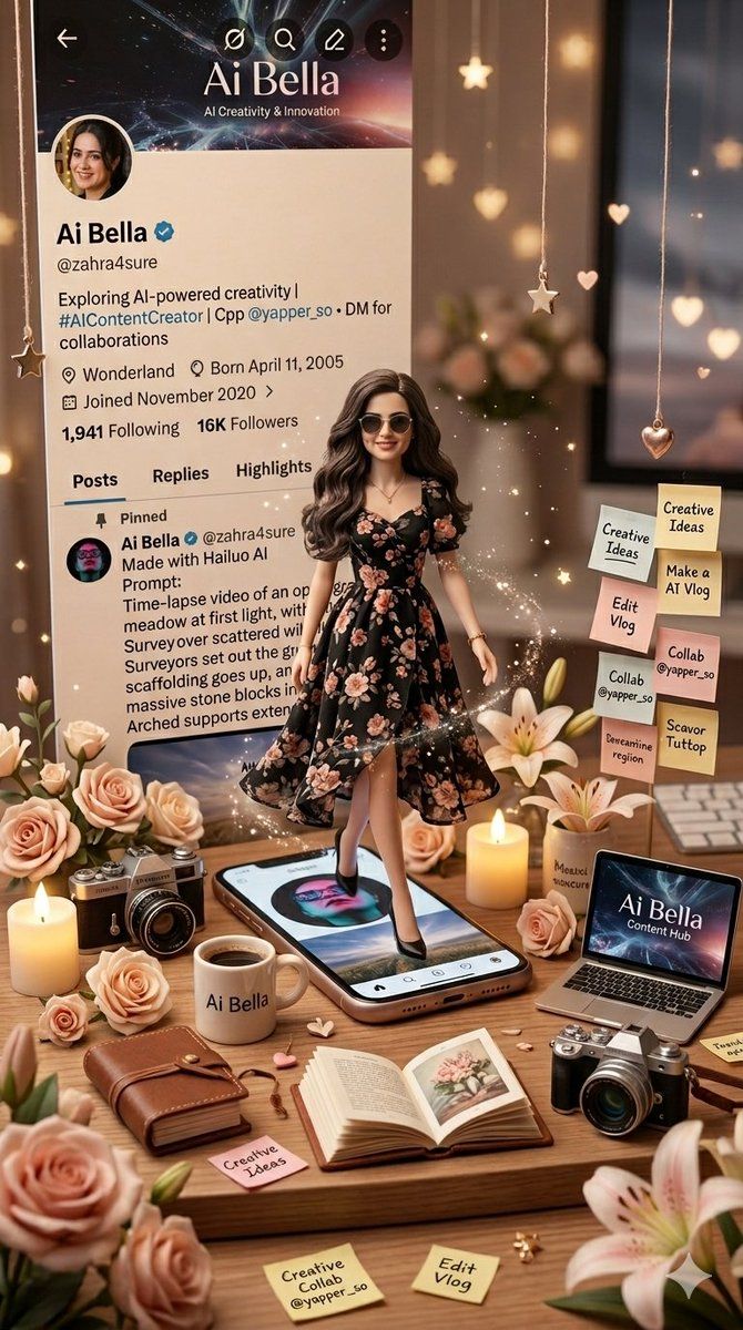 3D 微型 Instagram 立体模型 生成效果示例