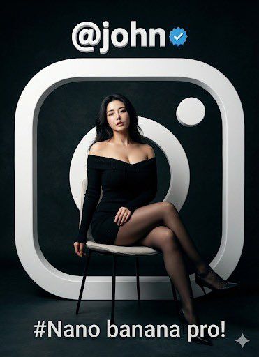 带有 TikTok 框架叠加的时尚肖像 生成效果示例
