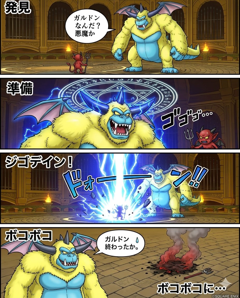 Galdodon 漫画提示 生成效果示例