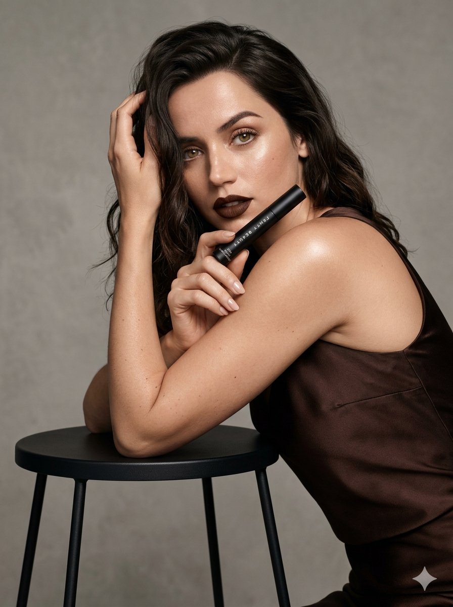 Ana de Armas Fenty Beauty 广告提示 生成效果示例
