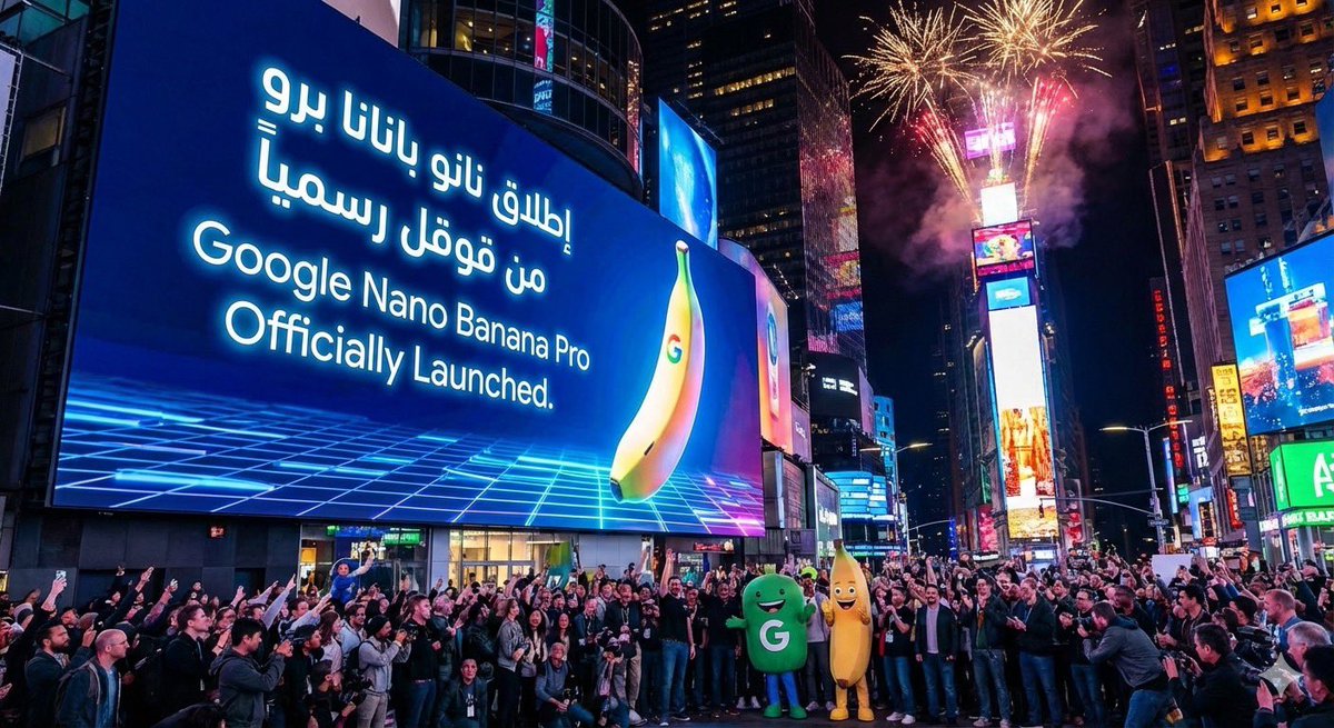 Nano Banana Pro 发布公告设计图 生成效果示例