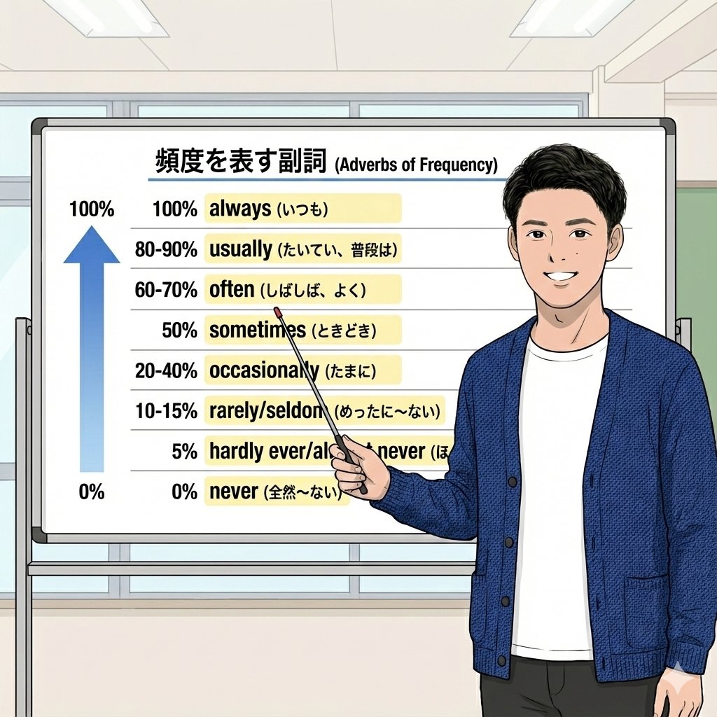 教育形象提示：频率副词 生成效果示例
