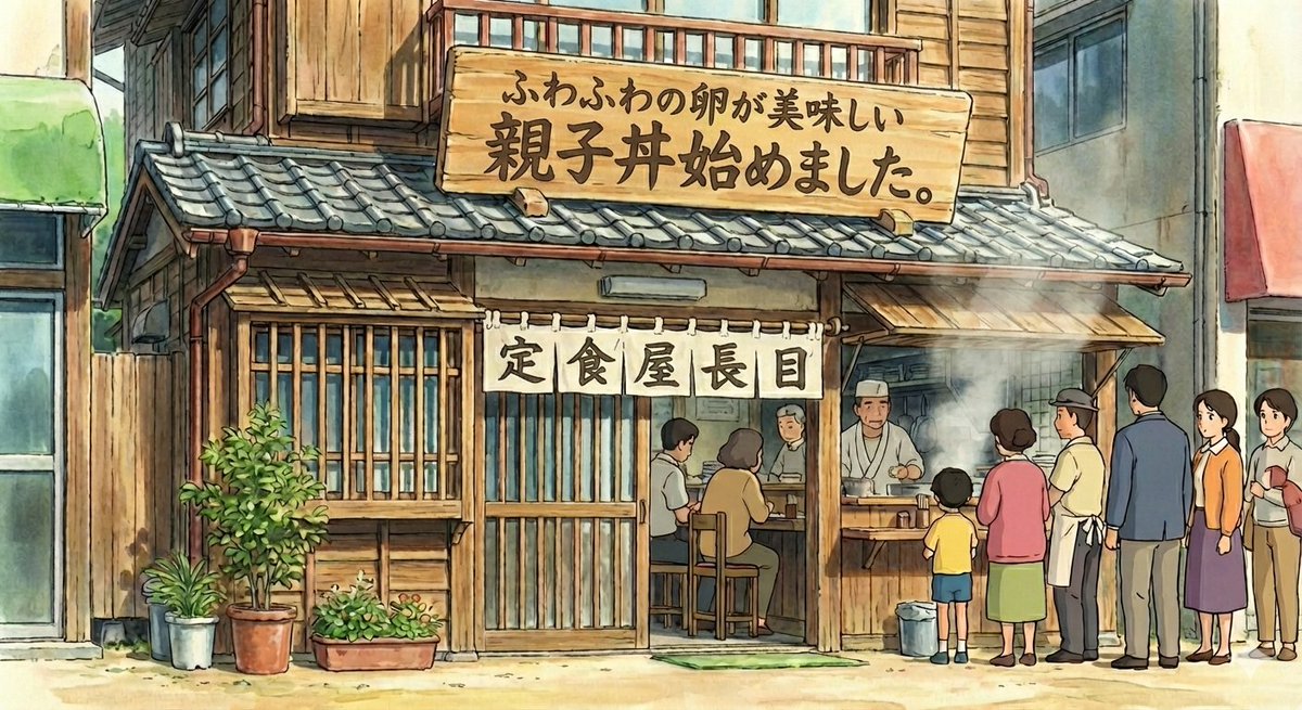 虚构餐厅的新亲子丼菜单海报生成效果示例