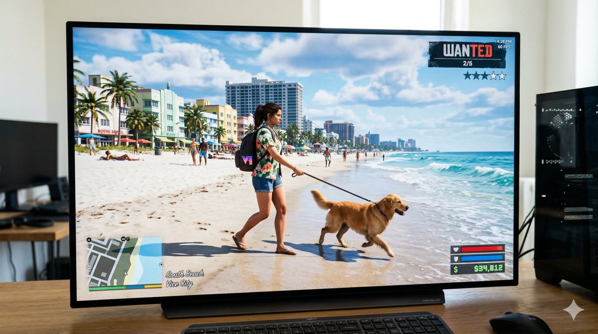 GTA 6 游戏内镜头测试提示 生成效果示例