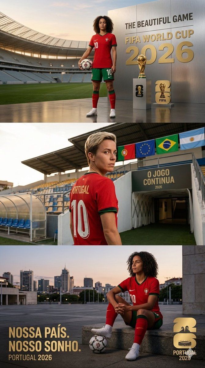 葡萄牙世界杯2026海报 生成效果示例