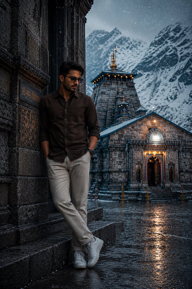 Kedarnath Temple 内省肖像 生成效果示例