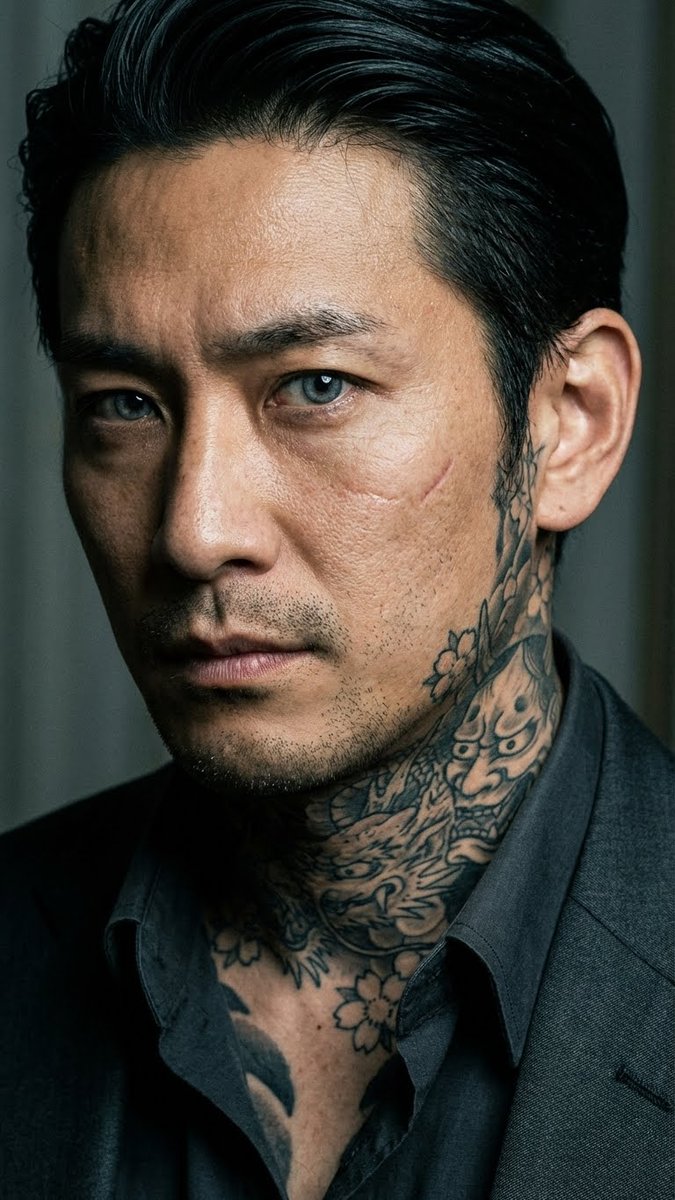 Yakuza 肖像与 Irezumi 纹身生成效果示例