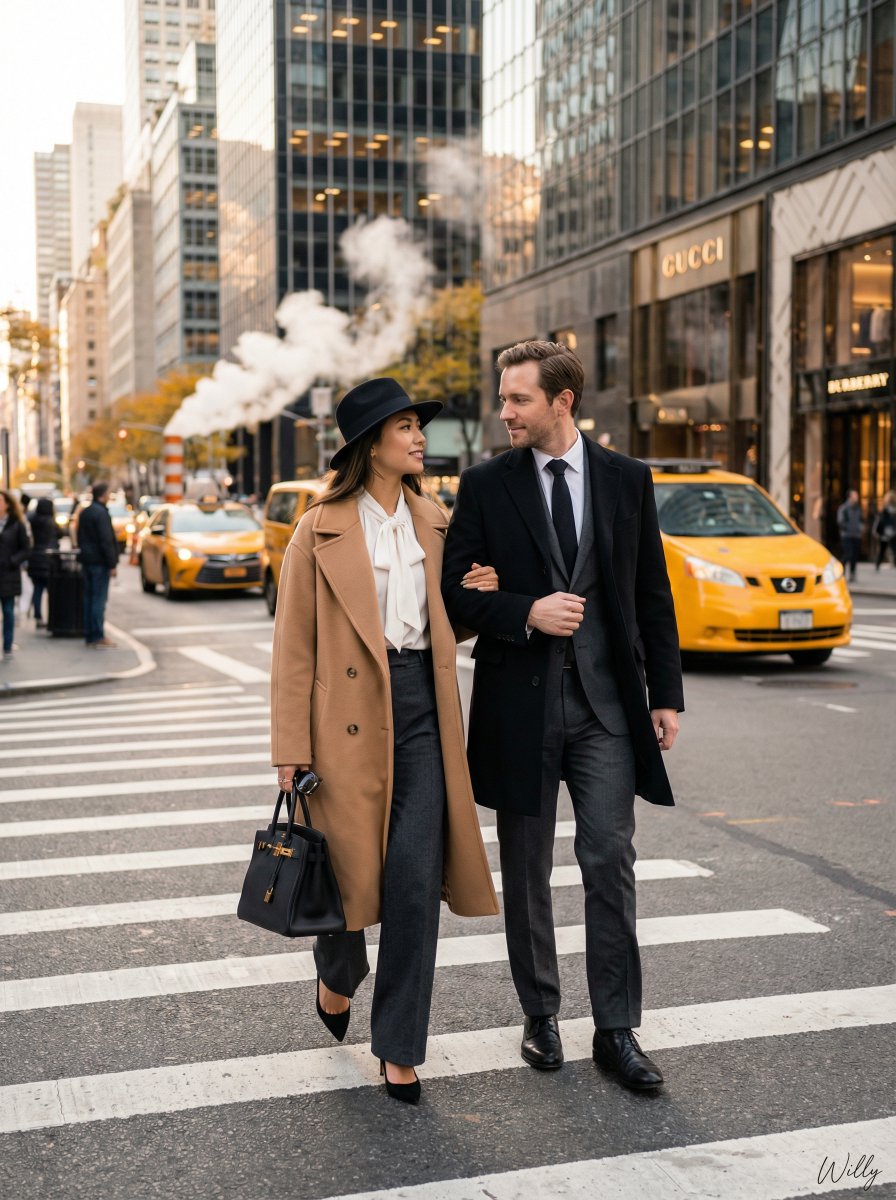 《Vogue》纽约时尚编辑拍摄 生成效果示例