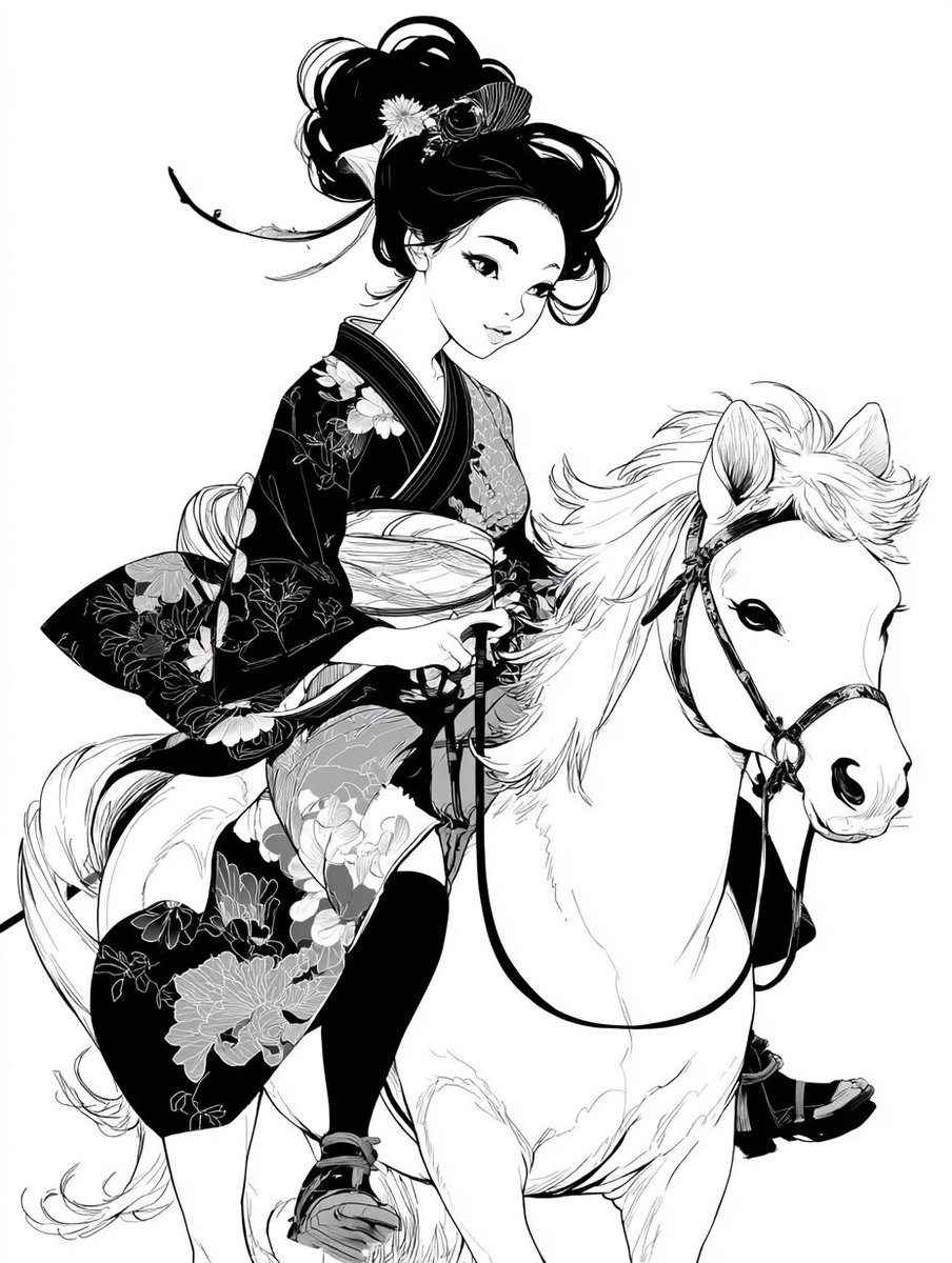 多彩新年插画提示生成效果示例
