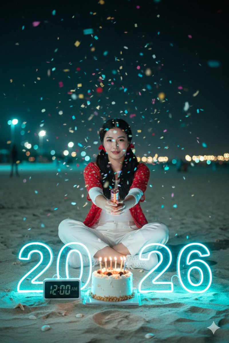 电影新年 2026 生日拍照提示 生成效果示例