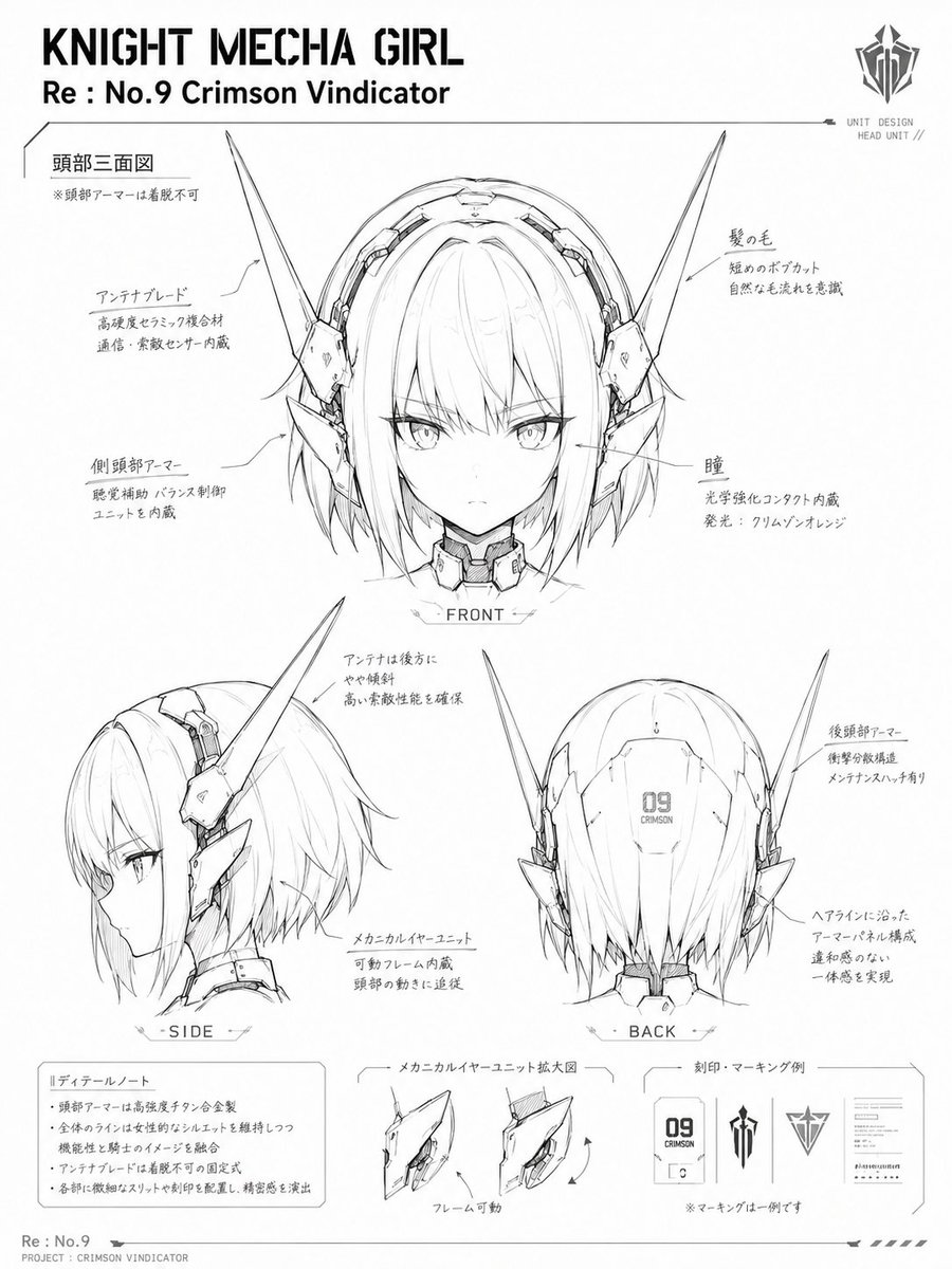骑士机甲女孩模型套件风格 生成效果示例