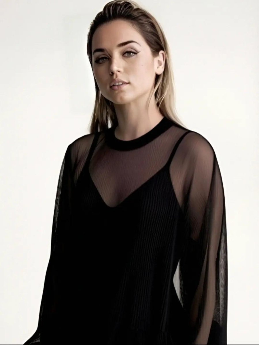 Ana de Armas 高级时尚社论肖像 生成效果示例