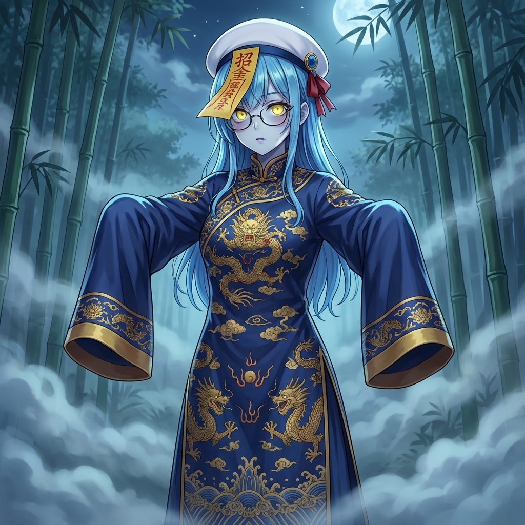 竹林中的古代僵尸（Kyonsi） 生成效果示例