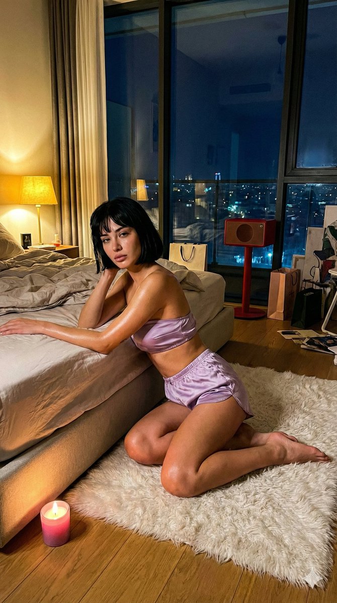 伊斯坦布尔的电影夜间卧室场景 生成效果示例