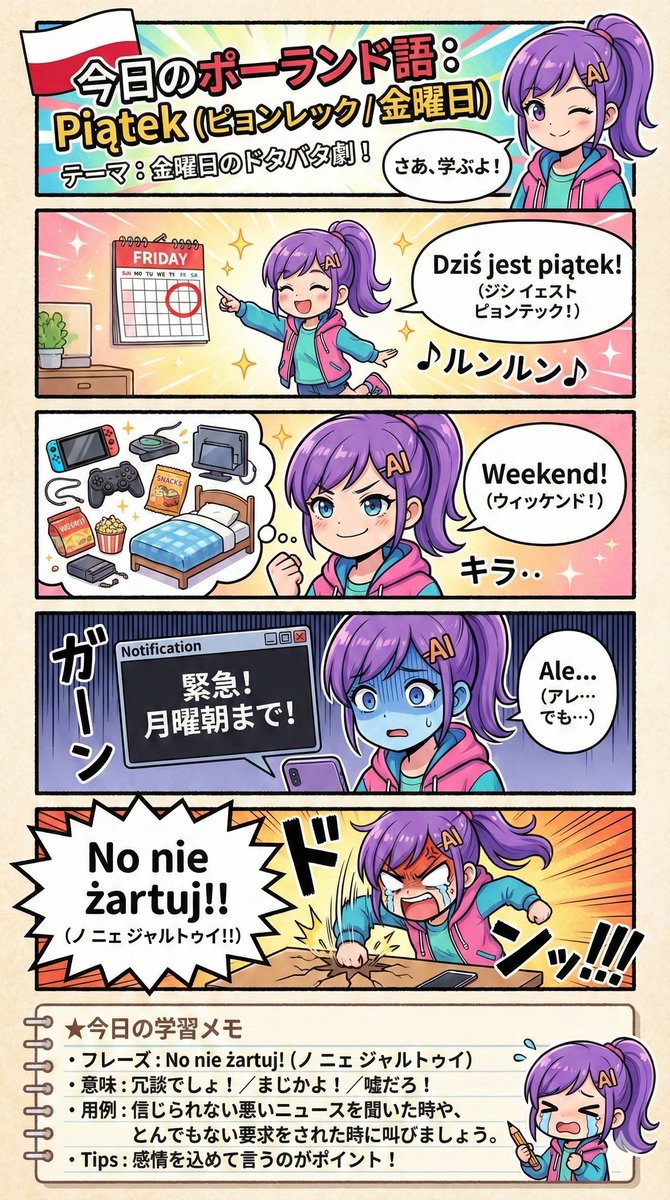 创作关于波兰的地理漫画 生成效果示例