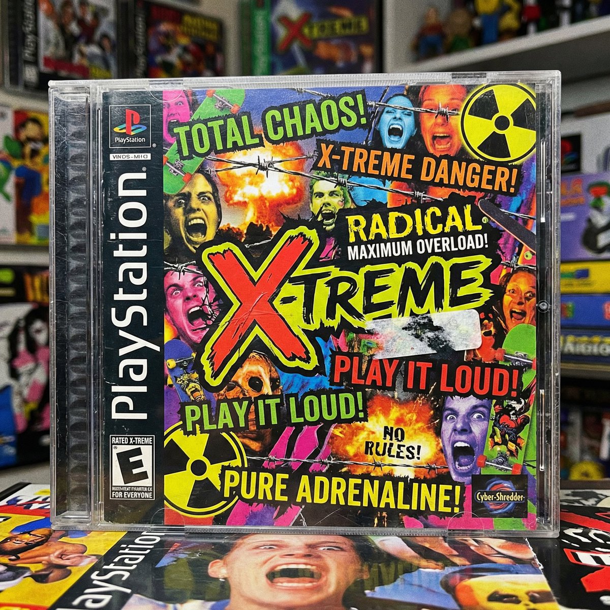 X-Treme 90 年代 PlayStation 游戏盒 生成效果示例