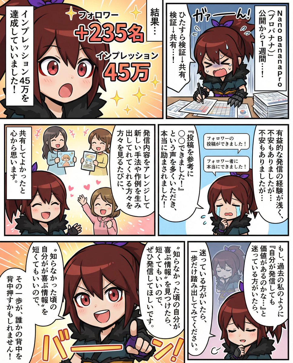 来自给定角色和故事的萌风格全彩漫画 生成效果示例
